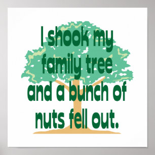 Ik heb mijn familieboom geschoren poster