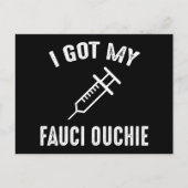 Ik heb mijn Fauci Ouchie ProVaccine Briefkaart (Voorkant)