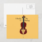 Ik heb mijn G String (Cello) gebroken Briefkaart (Voorkant / Achterkant)