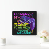 IK HEB MIJN GAME GESPECIALISEERD OM HIER TE ZIJN. VIERKANTE KLOK (Huis)