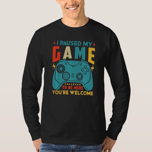 IK HEB MIJN GAME GESPECIEERD OM HIER Video Gamer G T-shirt (Voorkant)