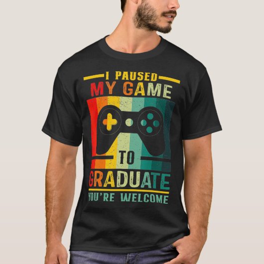 Ik heb mijn game onderbroken om 2021 Afstuderen vi T-shirt (Voorkant)