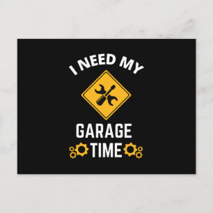 Ik heb mijn Garage tijd nodig Uitnodiging Briefkaart