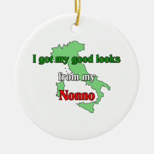Ik heb mijn goede uiterlijk van mijn nonno keramisch ornament