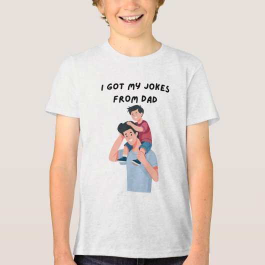 Ik heb mijn grappen Tri-Blend shirt (Voorkant)