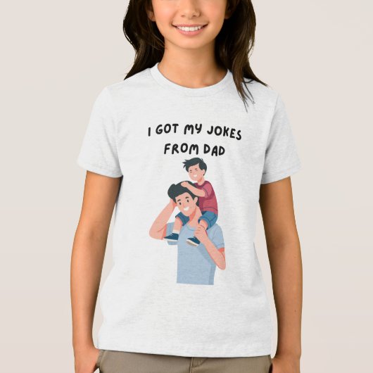 Ik heb mijn grappen Tri-Blend shirt (Voorkant)