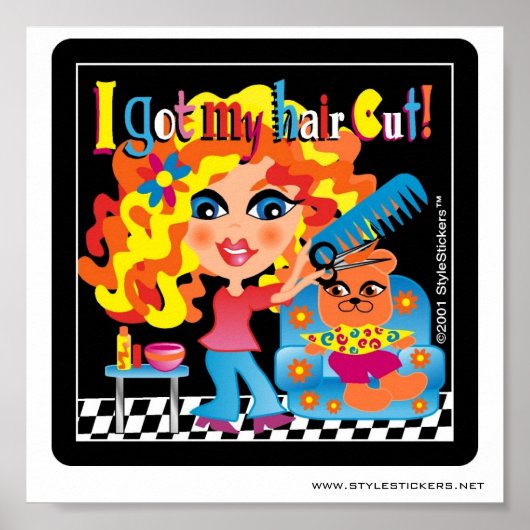 Ik heb mijn haar doorgesneden. Poster voor Salon (Voorkant)