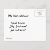 Ik heb mijn hamster verplaatst aankondigingskaart (Achterkant)