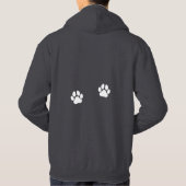 Ik heb mijn hond hier! Aangepaste foto - Donker Hoodie (Achterkant)
