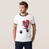 Ik heb mijn hond hier! Aangepaste foto T-shirt (Voorkant volledig)