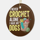 Ik heb mijn honden gehakt. keramisch ornament (Links)