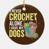 Ik heb mijn honden gehakt. keramisch ornament (Achterkant)