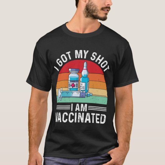 Ik heb mijn hot vaccinated offerte t-shirt (Voorkant)