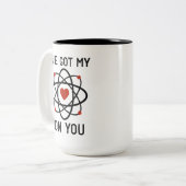 Ik heb mijn Ion voor jou. Tweekleurige Koffiemok (Voorkant links)