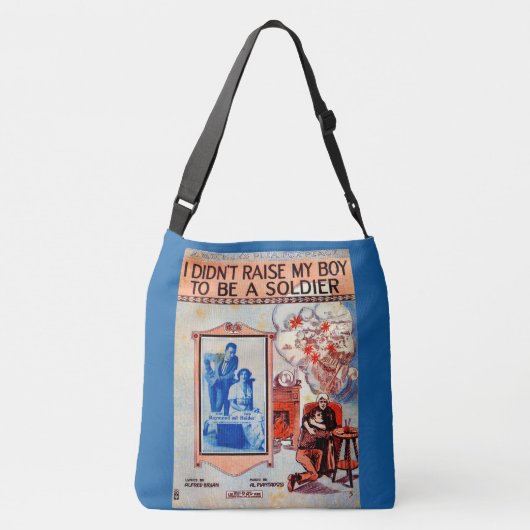 Ik heb mijn jongen niet opgewekt om muziek van een crossbody tas (Achterkant)