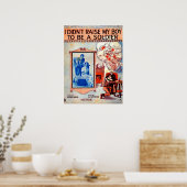 Ik heb mijn jongen niet opgewekt om muziek van een poster (Keuken)