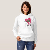 Ik heb mijn kat hier! Aangepaste foto Hoodie (Voorkant volledig)