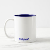 Ik heb mijn kindertijd opgegeven? tweekleurige koffiemok (Links)