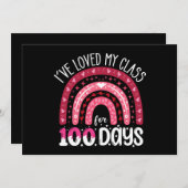 Ik heb mijn klas 100 dagen lang bemind kaart (Voorkant / Achterkant)