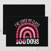 Ik heb mijn klas 100 dagen lang leuk gevonden kaart (Voorkant / Achterkant)