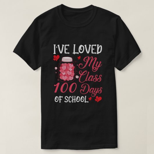 Ik heb mijn klas 100 dagen van school gehouden t-shirt (Design voorkant)