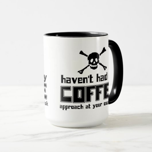 Ik heb mijn koffie niet gehad - mok (Voorkant rechts)