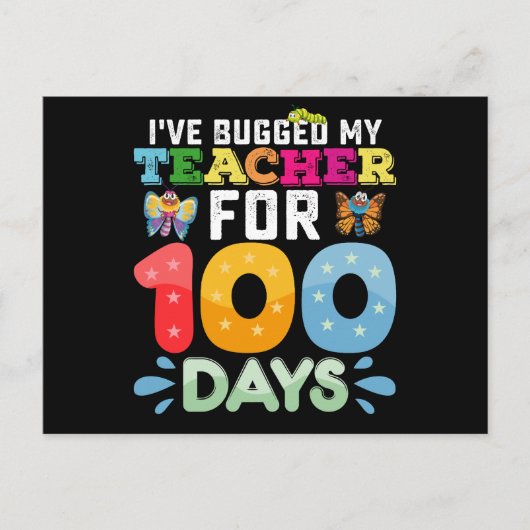 Ik heb mijn leraar afgeluisterd voor 100 dagen sch briefkaart (Voorkant)