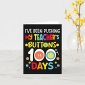 Ik heb mijn leraren Buttonnen 100 dagen Kinder the Kaart (Gele Bloem)