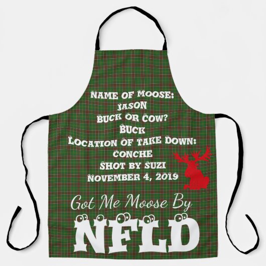 Ik heb mijn losgeld van Newfoundland, aangepast sc Schort (Voorkant)