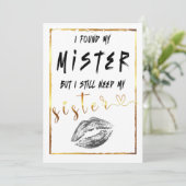 Ik heb mijn meneer gevonden, maar ik heb nog steed kaart (Staand voorkant)