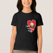 Ik heb mijn moeder hier! Aangepaste foto - Donker Tri-Blend Shirt (Voorkant)