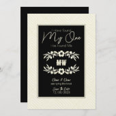 Ik heb MIJN ONE Tribal African Wedding gevonden Save The Date (Voorkant / Achterkant)