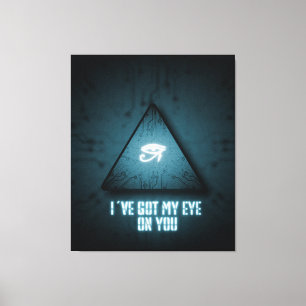 Ik heb mijn oog op jou canvas afdruk
