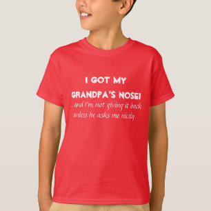"Ik heb mijn opa's neus" Kinderen/Baby Shirten T-shirt