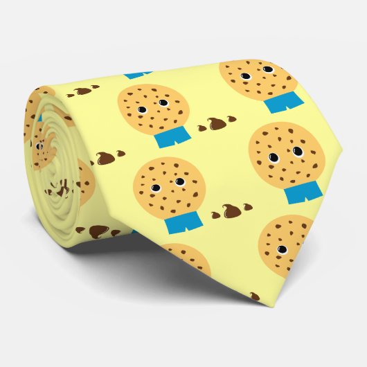 Ik heb mijn pants Chocolate Chip Cookie geprikt Stropdas (Opgerold)