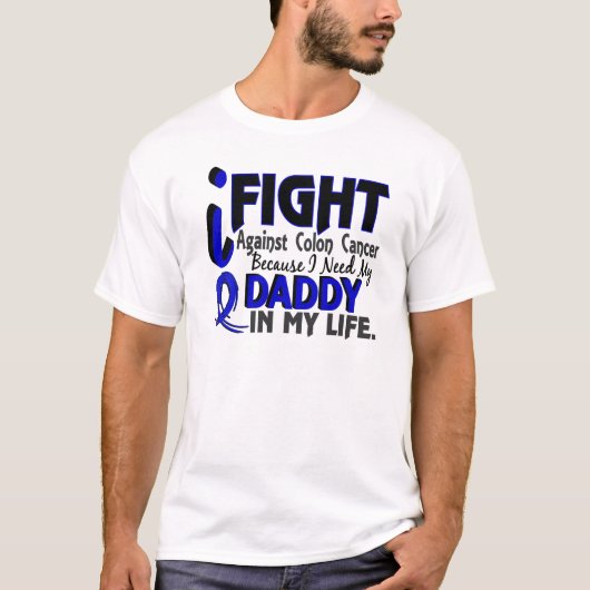 Ik heb mijn papa Colon Cancer nodig T-shirt (Voorkant)
