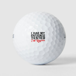 Ik heb mijn patiënt laten testen dat het negatief golfballen
