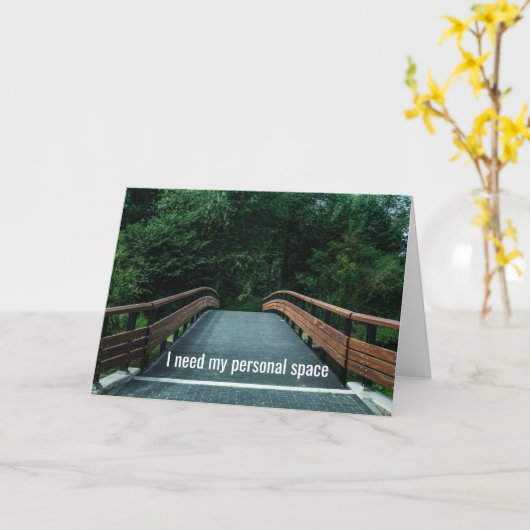 Ik heb mijn persoonlijke ruimte nodig, geef me als kaart (Gele Bloem)