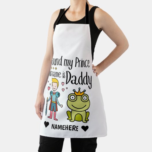 Ik heb mijn prins papa gevonden schort (Insitu)