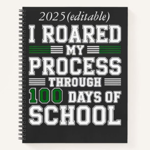 Ik heb mijn proces door 100 dagen school gebrand notitieboek