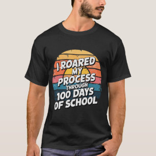 Ik heb mijn proces door 100 dagen school gebrand t-shirt