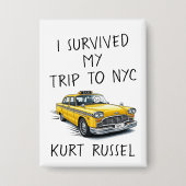 Ik heb mijn reis naar NYC overleefd (aangepaste te Button (Voorkant)