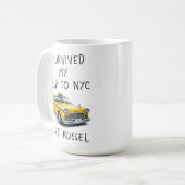 Ik heb mijn reis naar NYC overleefd (aangepaste te Koffiemok (Voorkant links)