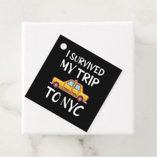 Ik heb mijn reis naar NYC overleefd Bedankjes Labels