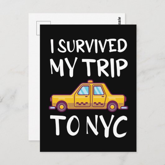Ik heb mijn reis naar NYC overleefd Briefkaart (Voorkant / Achterkant)