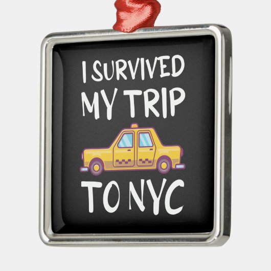 Ik heb mijn reis naar NYC overleefd Metalen Ornament (Links)