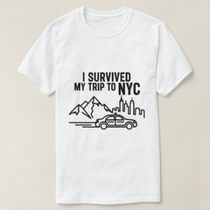 Ik heb mijn reis naar NYC overleefd Minimalistisch T-shirt