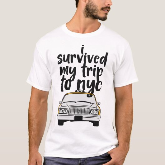 Ik heb mijn reis naar nyc overleefd shirt (Voorkant)
