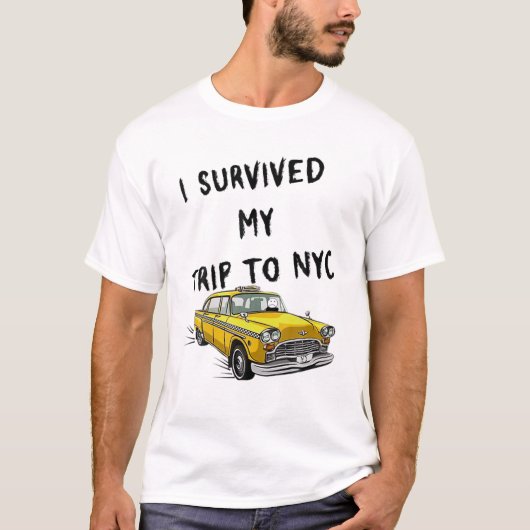 Ik heb mijn reis naar NYC overleefd T-shirt (Voorkant)