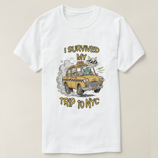 Ik heb mijn reis naar NYC overleefd T-shirt (Design voorkant)